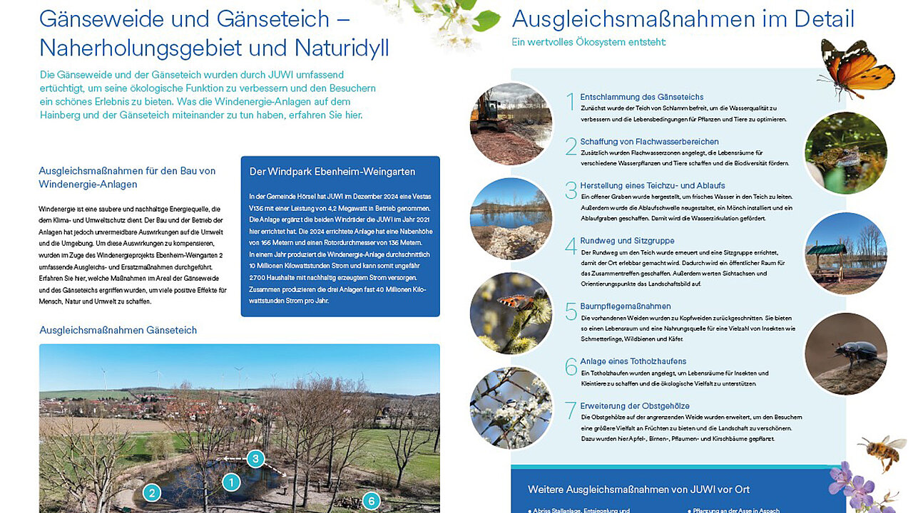 Diese Tafel steht am Windpark Ebenheim-Weingarten bei Thüringen und wurde 2025 errichtet.